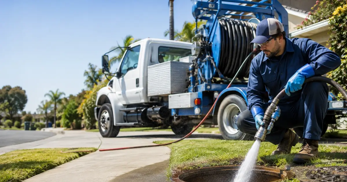 Hydro jet sewer cleaning Kingsburg