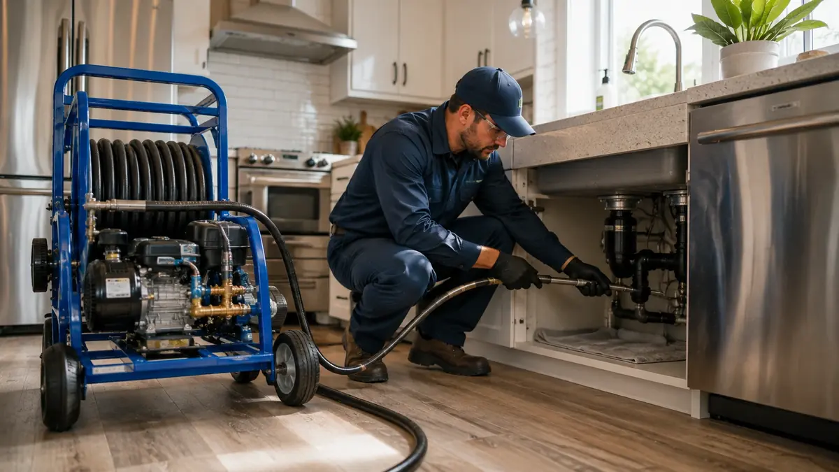 Kitchen Drain Hydro Jetting in Kingsburg